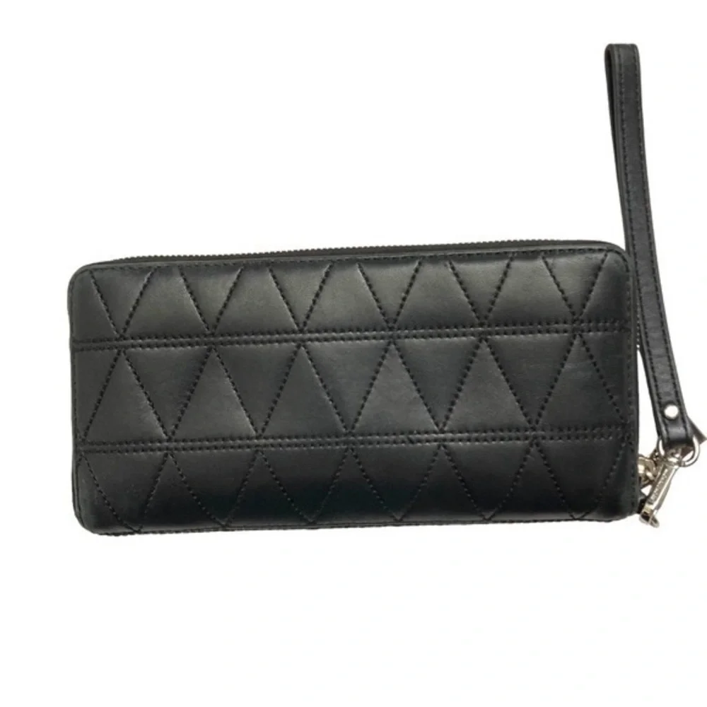 Michael Kors quilted zipper clutch bag